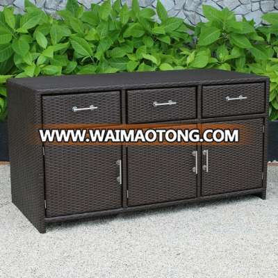 Latest Design PE Rattan Wicker Cabinet for Storage